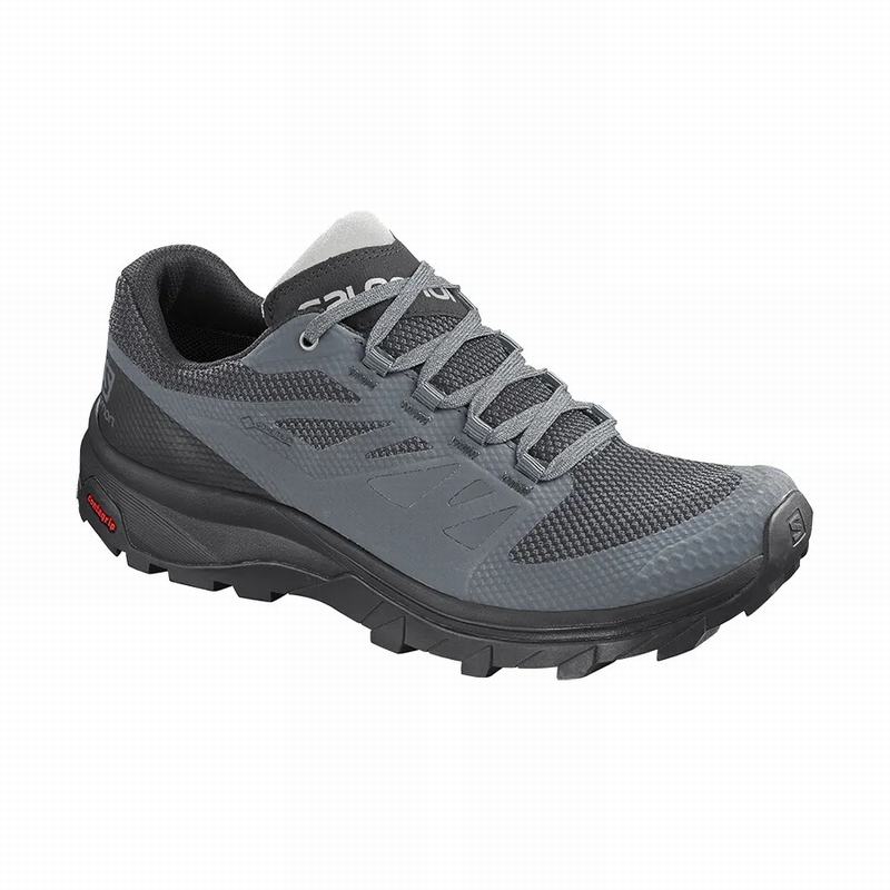 Zapatillas Trekking Salomon Mujer Azules Oscuro / Negras - Salomon Argentina OUTLINE GORE-TEX ,16589